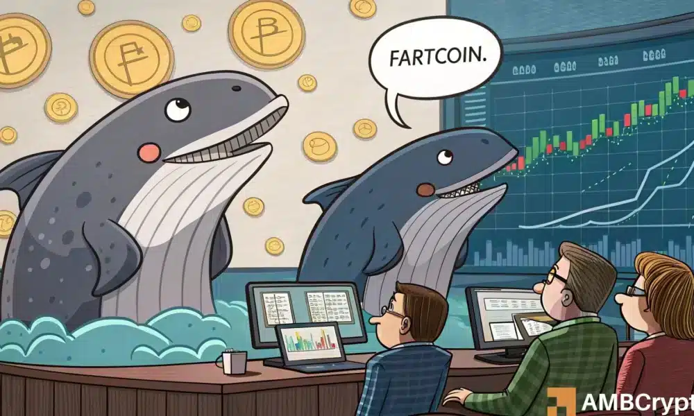 Fartcoin 的疯狂之旅:巨鲸离场与 1 美元支撑位测试